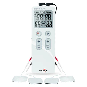 ELECTROTERAPIA + TENS + EMS + MASAJE/ RECARGABLE USB