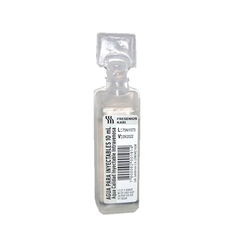 AGUA BIDESTILADA 10 ML PACK 5 UN