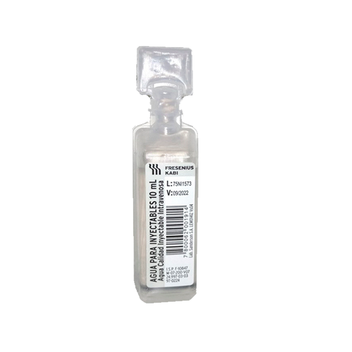 AGUA BIDESTILADA 10 ML PACK 5 UN