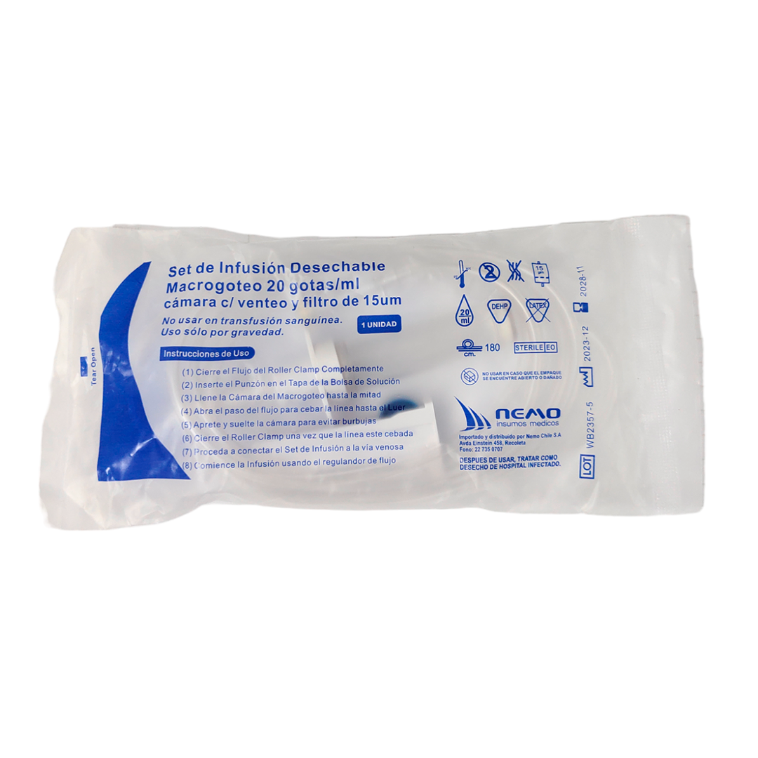 BAJADA DE SUERO 20 Y 60 GOTAS