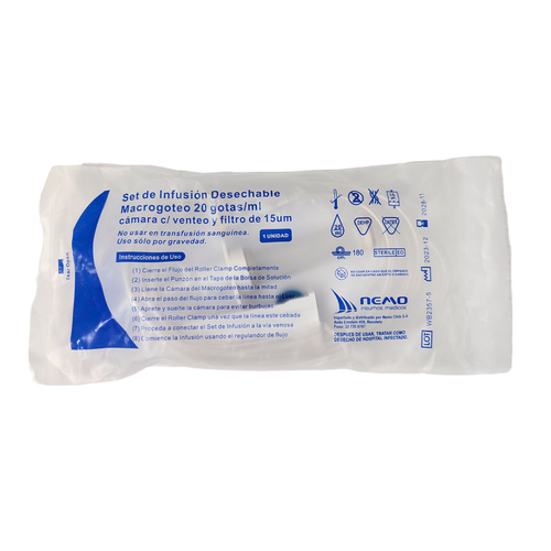 BAJADA DE SUERO 20 Y 60 GOTAS