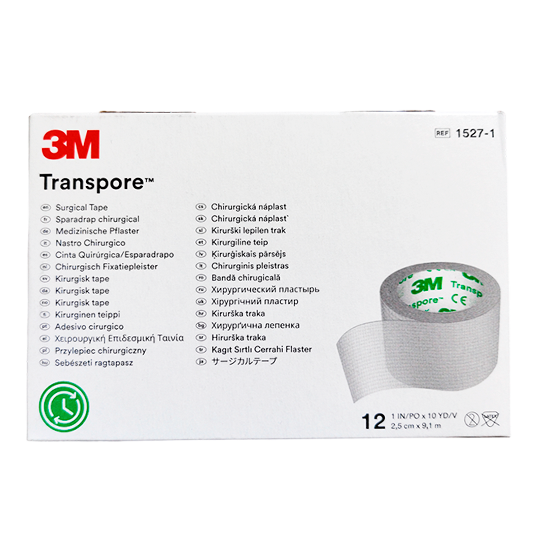 CINTA TRANSPORE 2,5/5 CM UN