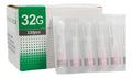 AGUJA HIPODERMICA 32 G X 13 MM PACK 10 UN.