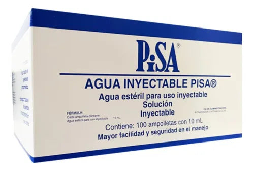 AGUA BIDESTILADA CAJA 100 AMPOLLAS