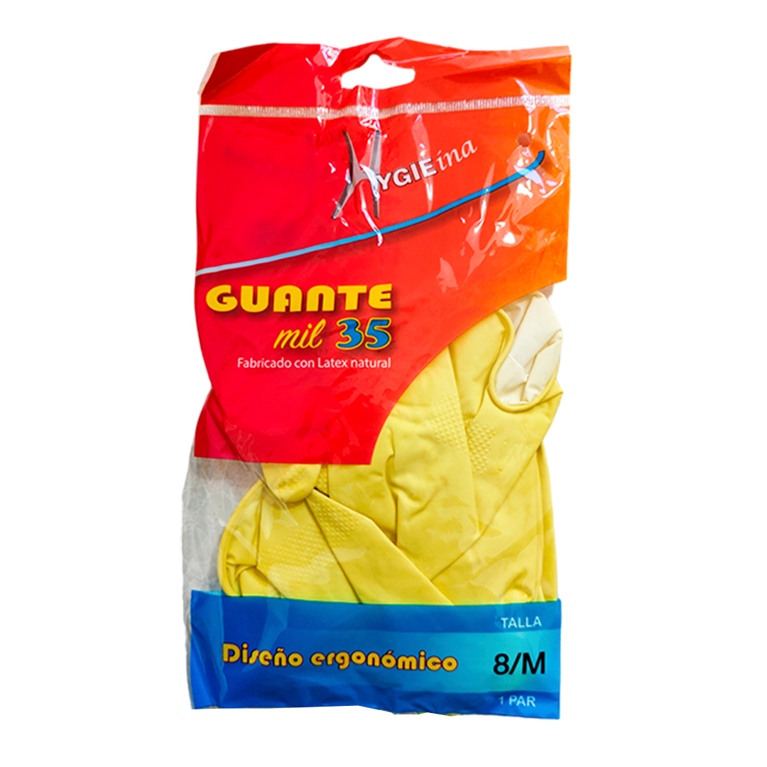 GUANTES DE LÁTEX AMARILLO PAR