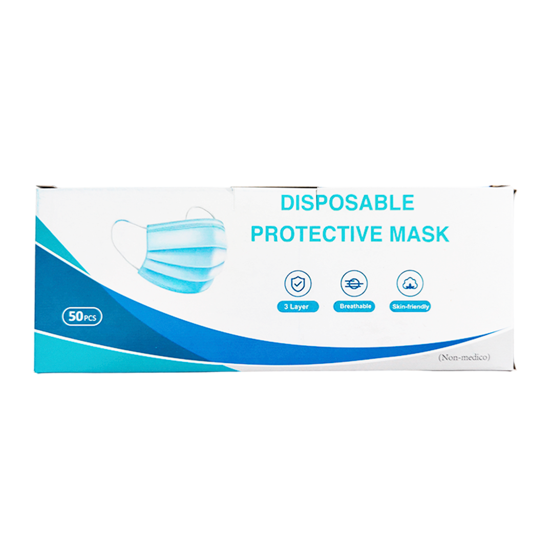 MASCARILLA CELESTE 3 PLIEGUES DESECHABLE