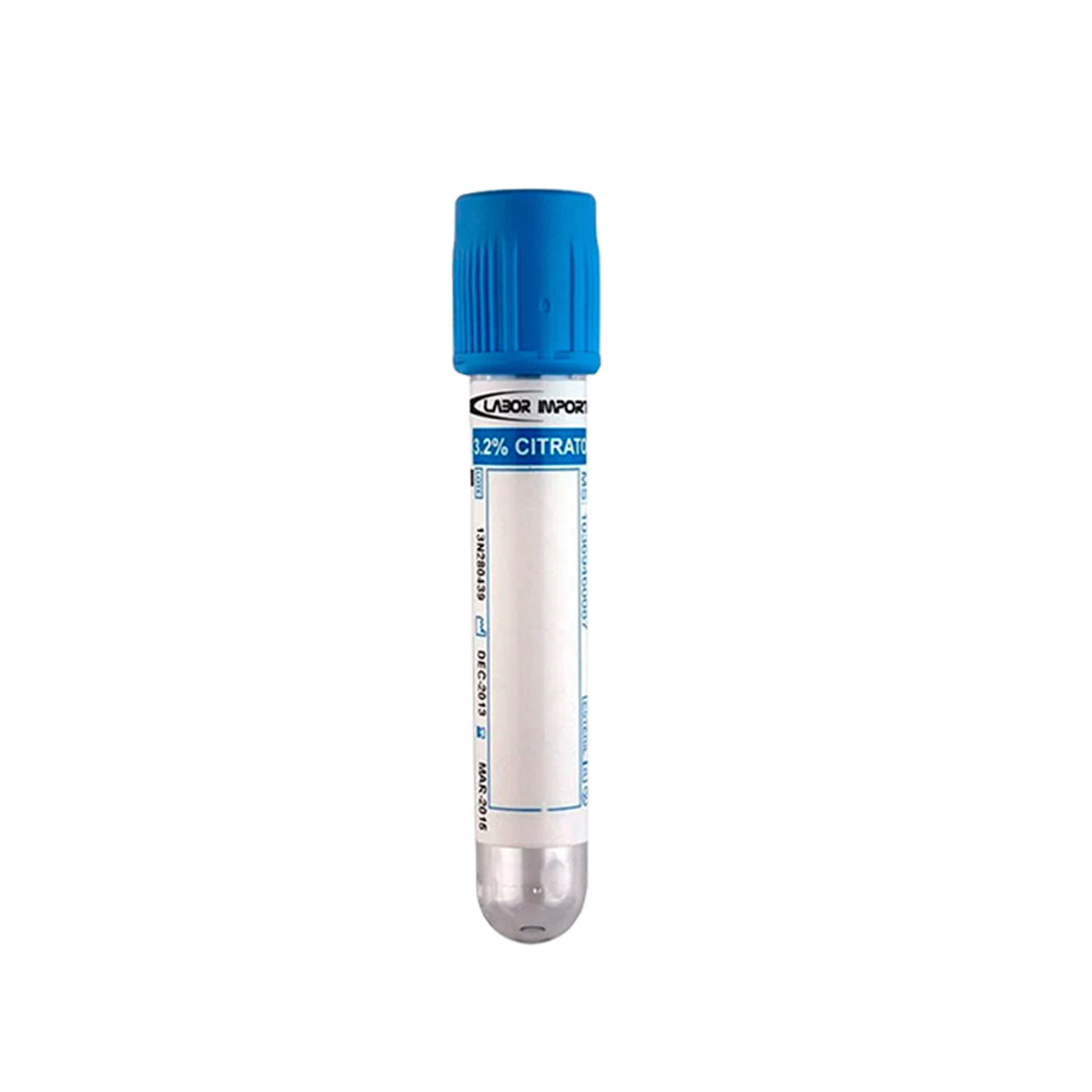 TUBO AL VACÍO TAPA CELESTE CITRATO DE SODIO 3.2% 2.7 ML