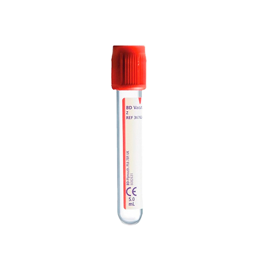 TUBO AL VACÍO TAPA ROJA 4 ML PACK 100 UN