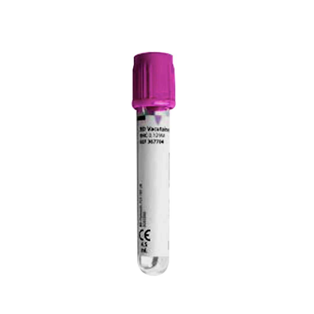 TUBO AL VACÍO TAPA LILA 4 ML PACK 100 UN