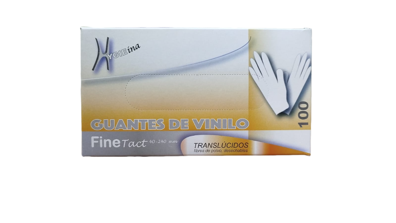 GUANTES VINILO SIN POLVO