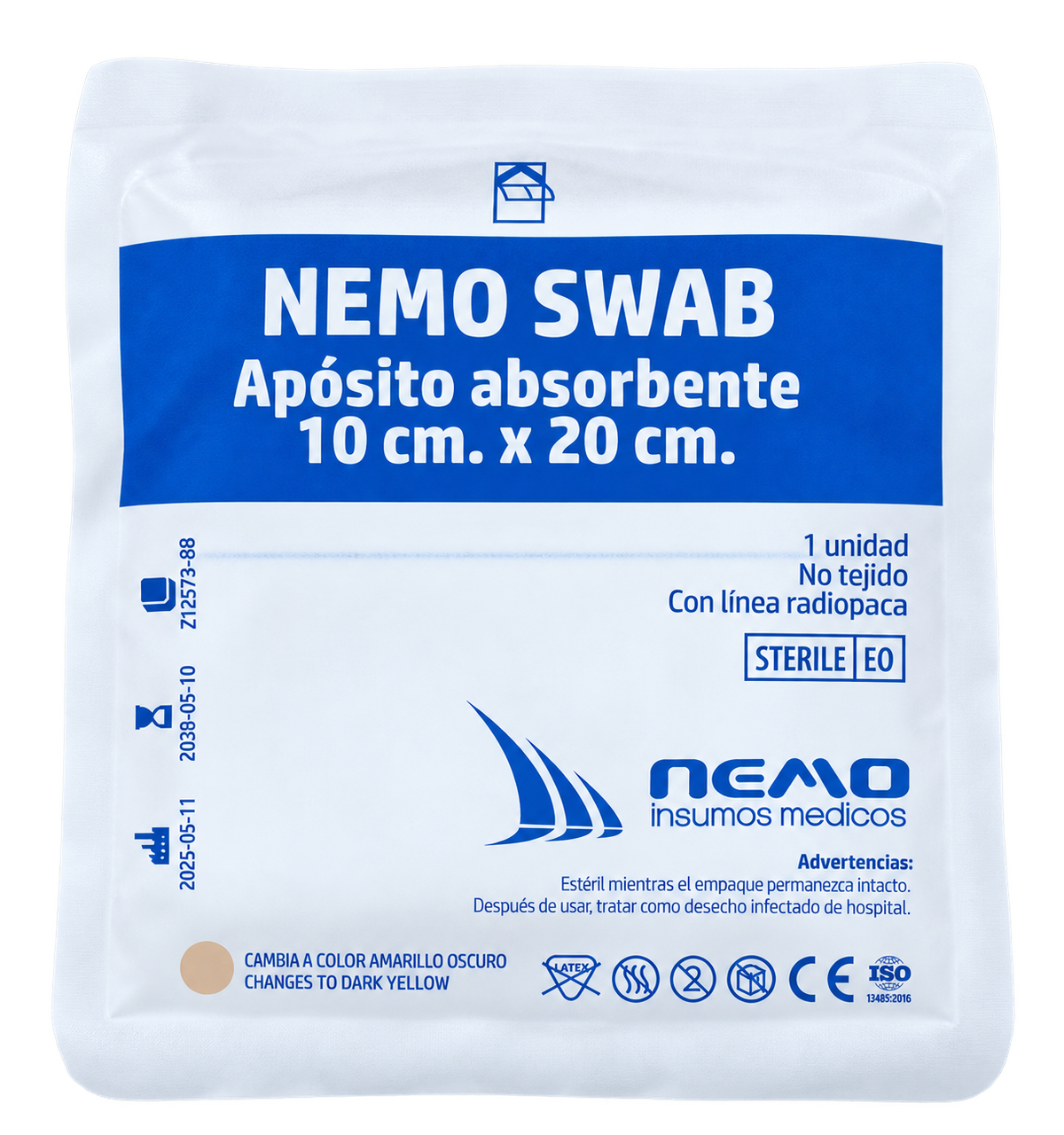 Apósito absorbente NEMO SWAB 10 x 20 cm, 1 unidad