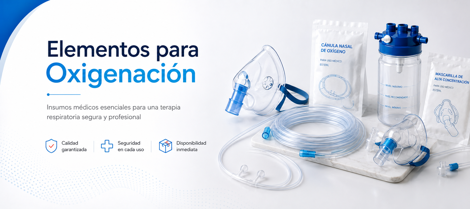 Elementos para oxigenación