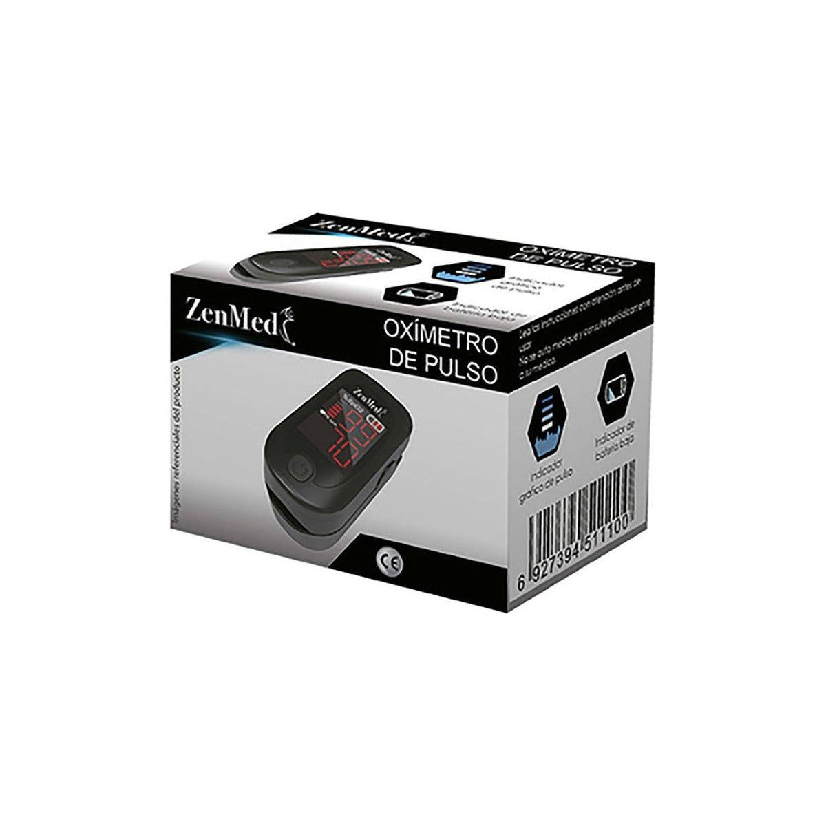 Oxímetro de pulso Zenmed adulto negro