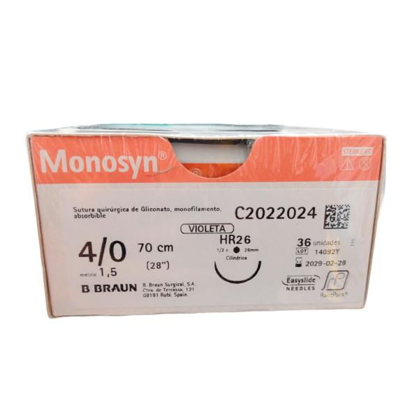 MONOCRYL 4/0 MONOFILAMENTO ABSORBIBLE