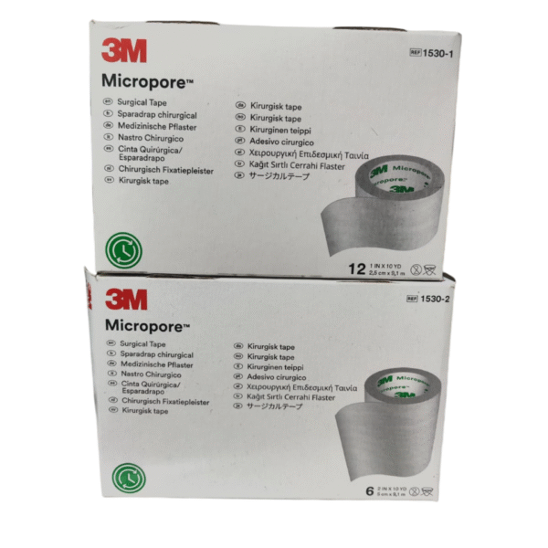 CAJA MICROPORE BLANCA 3M 2,5 CM/5 CM 3M
