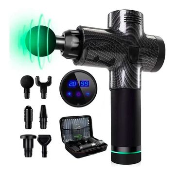 MASAJEADOR MUSCULAR PISTOLA MASAJE DIGITAL LCD TOUCH